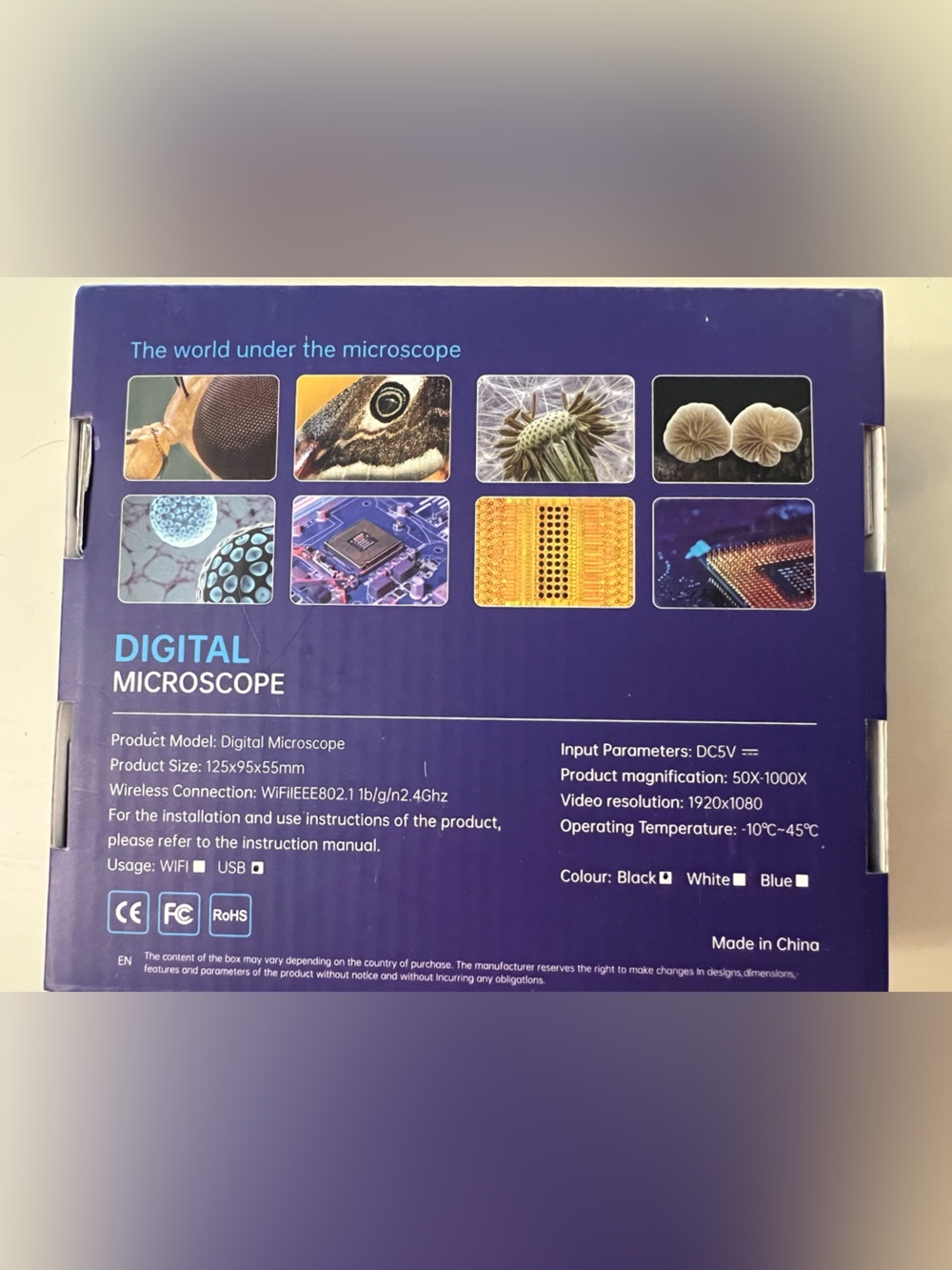 Digital Microscope - Blue - Compact USB Lab Camera - Picture 4 of 5